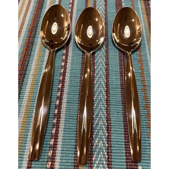 Dansk International Das50 3 Oval Soup Spoons‎ Spoon Stainless Steel 18/10 - Picture 1 of 4